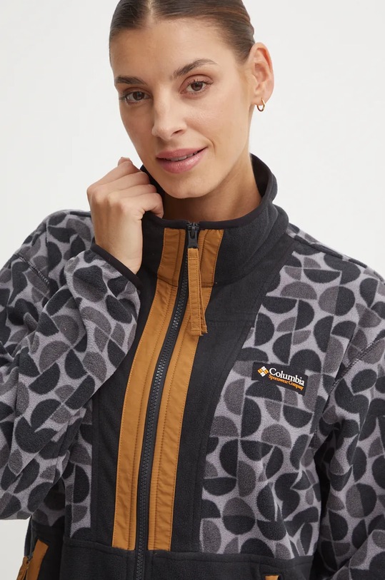 Dukserica od flisa Columbia Backbowl II Printed FZ crna 2098513