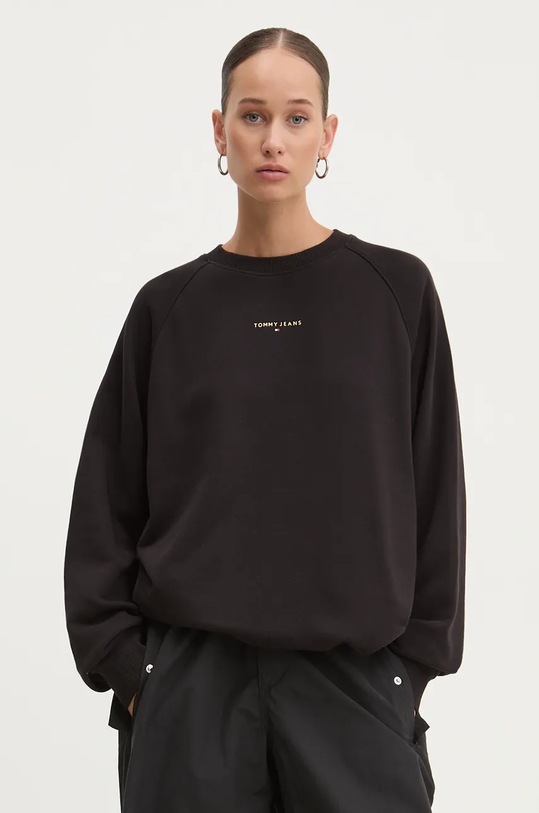 Tommy Jeans bluza bawełna czarny DW0DW18764