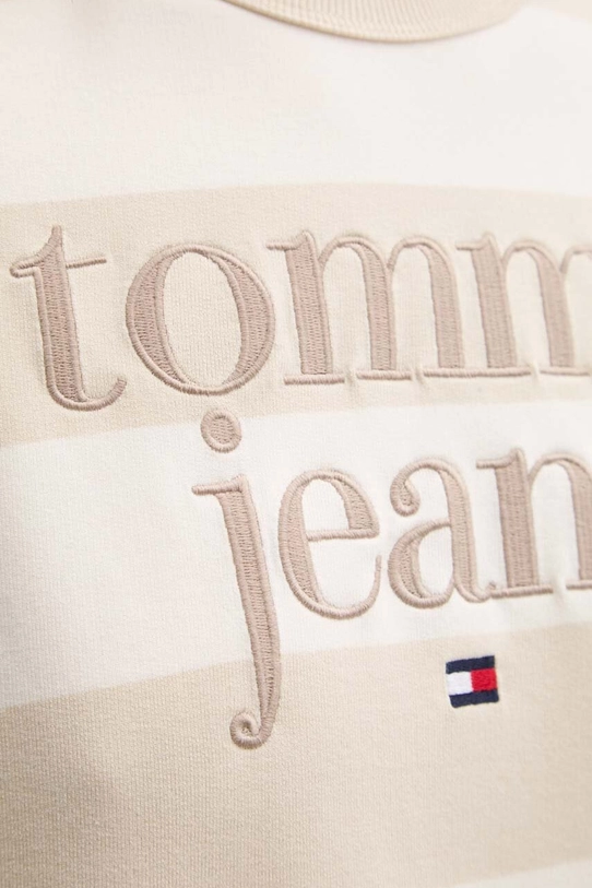 Pamučna dukserica Tommy Jeans DW0DW19041 bež