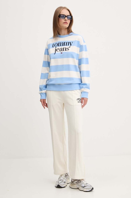 Tommy Jeans hanorac de bumbac DW0DW19041 albastru AW24