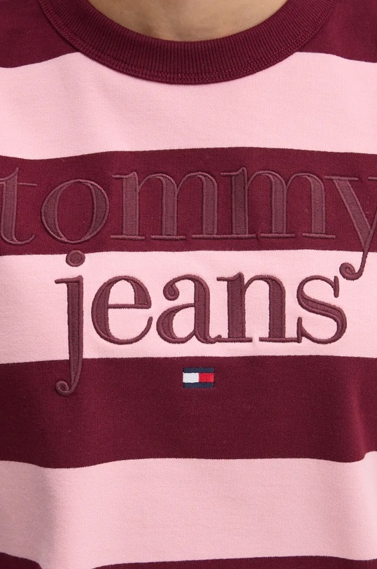 Tommy Jeans bluza bawełniana DW0DW19041 bordowy