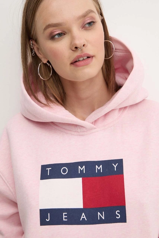 Mikina Tommy Jeans ružová DW0DW19047