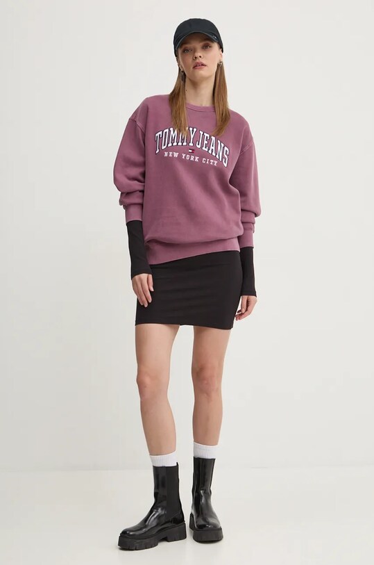 Tommy Jeans bluza DW0DW19824 różowy AW24
