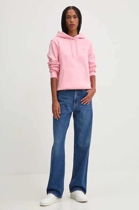 Mikina Tommy Jeans DW0DW19958 růžová AW25