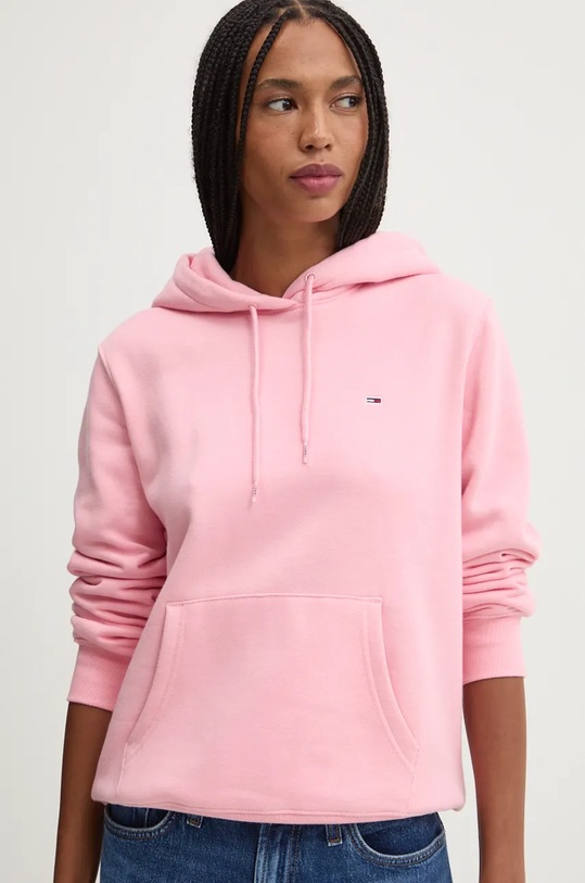 Mikina Tommy Jeans růžová DW0DW19958