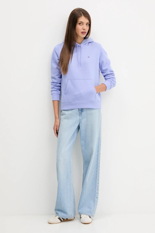 Mikina Tommy Jeans DW0DW19958 fialová AW25