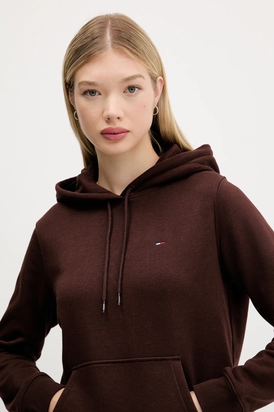 Tommy Jeans bluză maro DW0DW19958