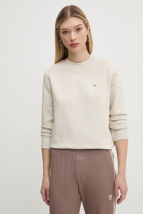 Tommy Jeans bluza pozostałe beżowy DW0DW19959