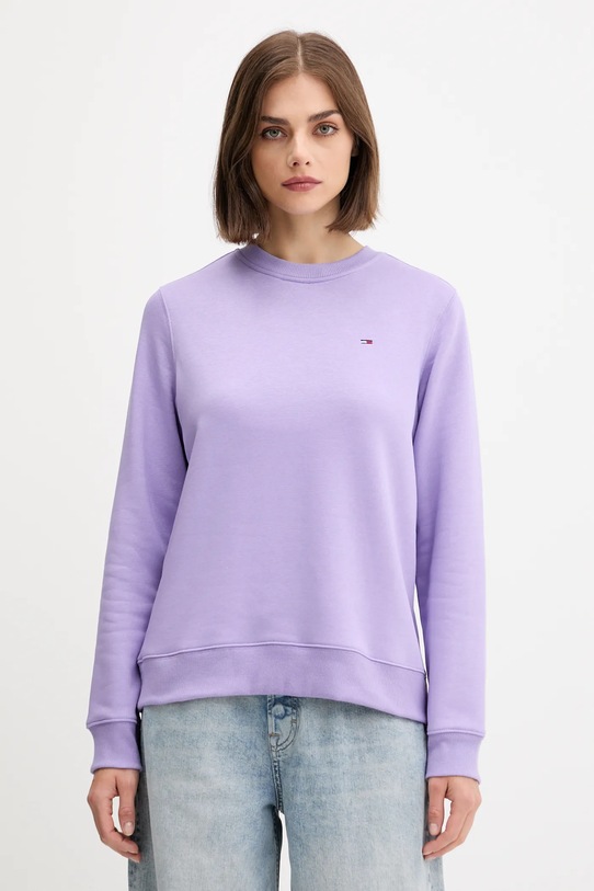 Mikina Tommy Jeans fialová DW0DW19959