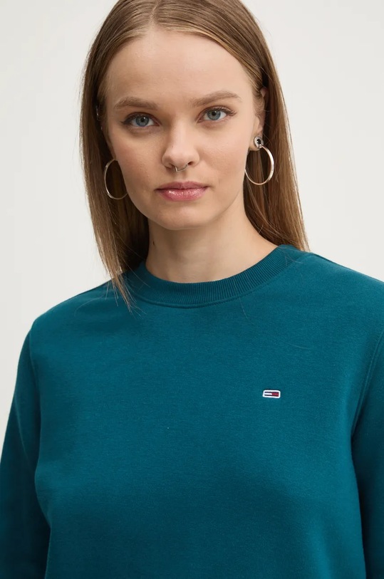 Tommy Jeans bluza turkusowy DW0DW19959