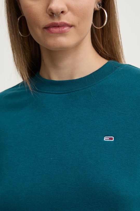 Tommy Jeans bluza DW0DW19959 turkusowy