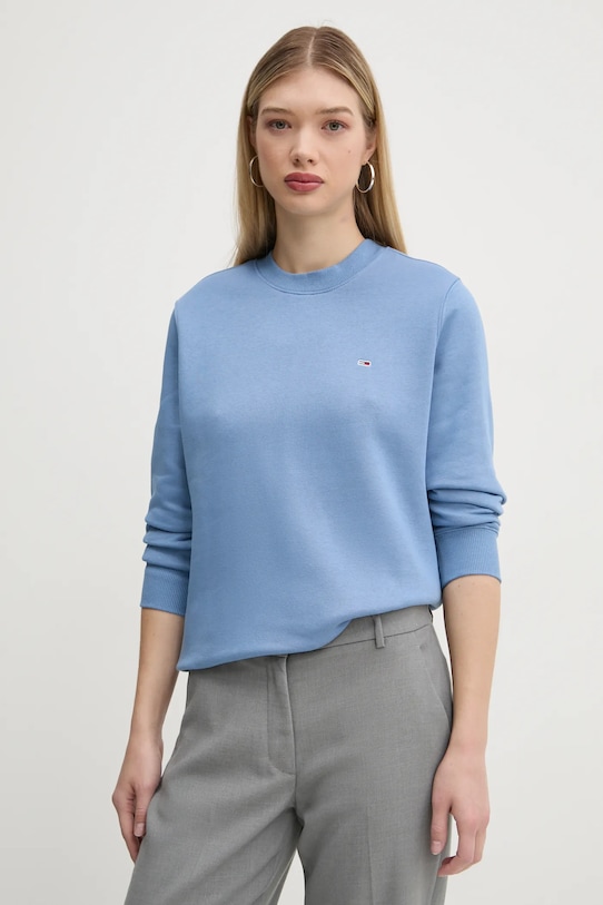 Tommy Jeans bluza niebieski DW0DW19959