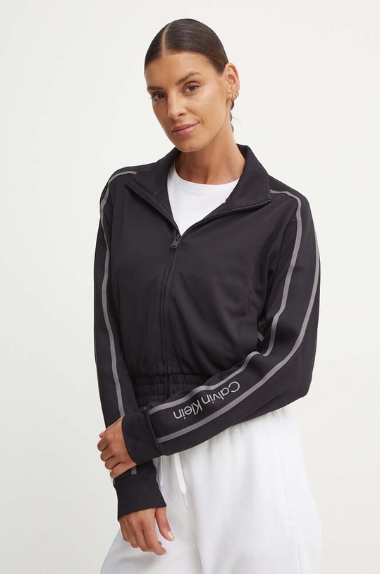 Tréninková mikina Calvin Klein Performance bez kapuce černá 00GWF4J402