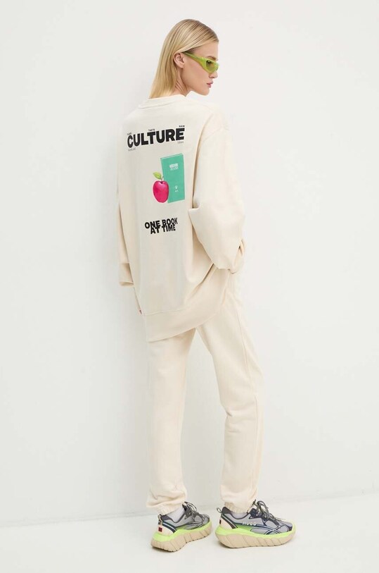 Bavlnená mikina Moschino Jeans bavlna béžová 1708.8732