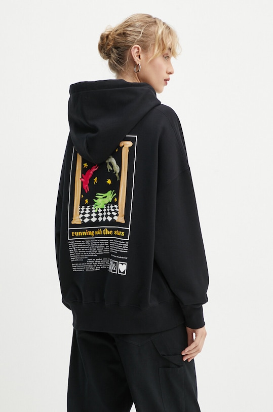 Памучен суичър Moschino Jeans памук черен 1703.8732