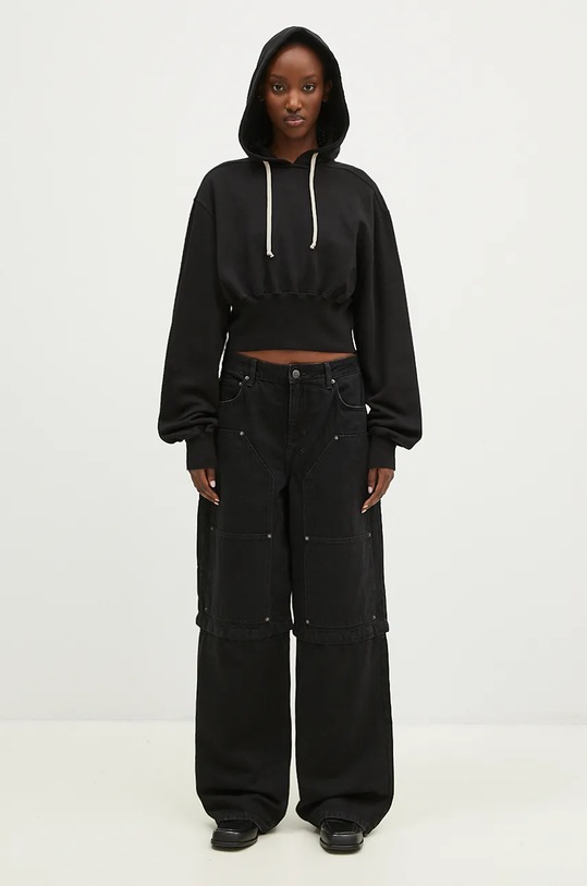 Rick Owens cotton sweatshirt Tatlin Hoodie DS02D2220.FP black