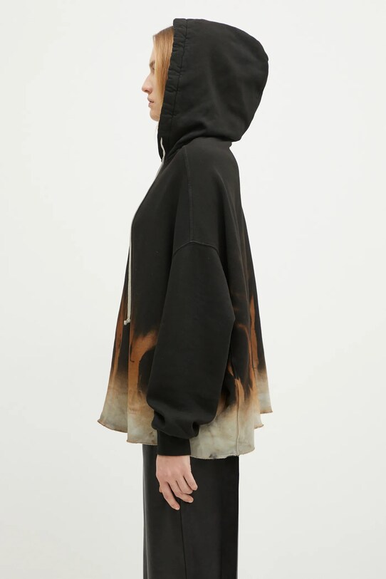 Rick Owens bluza bawełniana Crater Hoodie DS02D2221.FSUN czarny AW24
