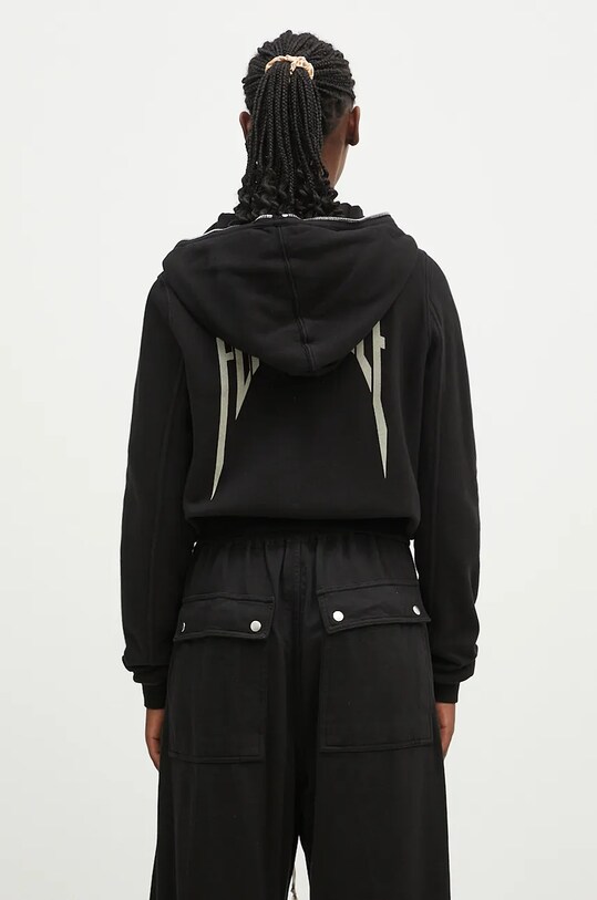 Одяг Бавовняна кофта Rick Owens Small Gimp Hoodie DS02D2246.FEP1 чорний