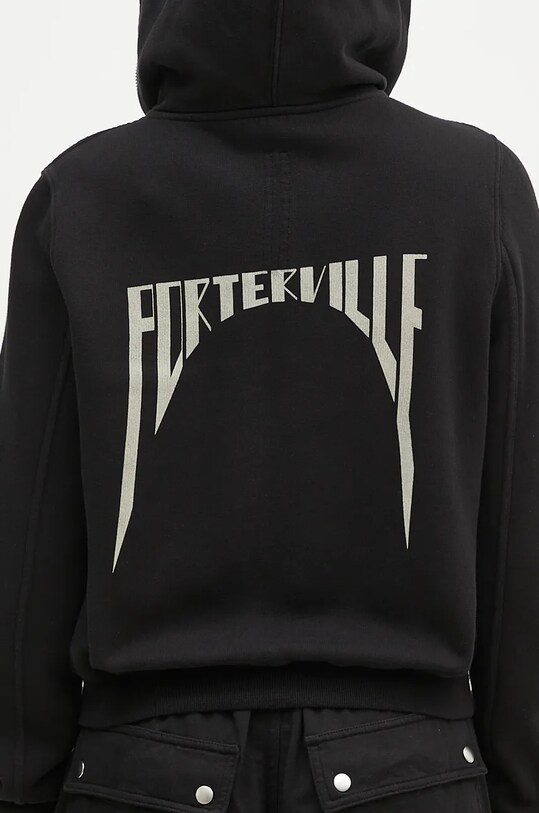 Бавовняна кофта Rick Owens Small Gimp Hoodie DS02D2246.FEP1 чорний