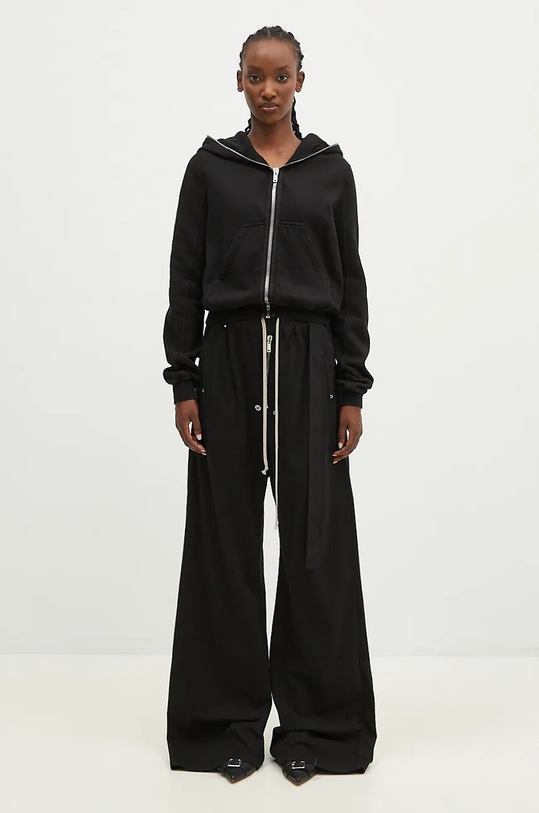 Rick Owens cotton sweatshirt Small Gimp Hoodie DS02D2246.FEP1