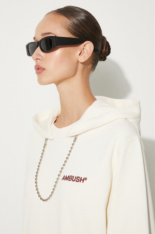 AMBUSH hanorac de bumbac Ballchain Hoodie BWBB001F24FLE0013128 bej