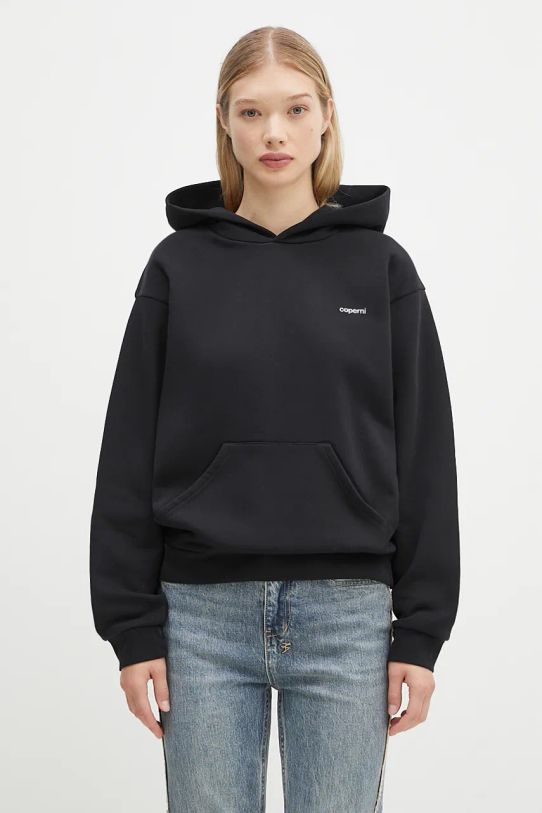 Μπλούζα Coperni Logo Hoodie στάμπα μαύρο COPJS15523