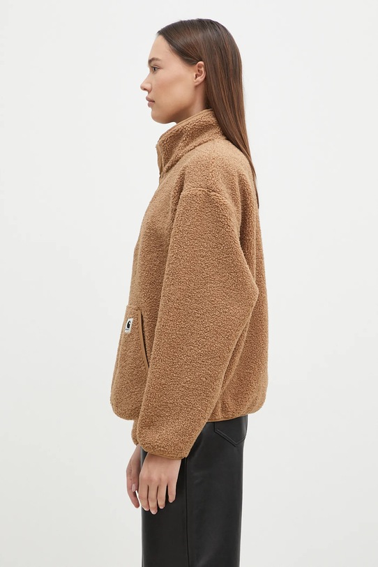 Carhartt WIP fleece sweatshirt Elliot High Neck Liner I032241.2HLXX brown AW24