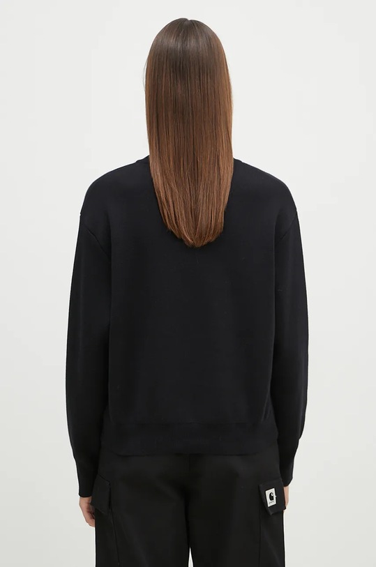 Odzież Carhartt WIP sweter bawełniany Signature Sweater I034034.K02XX czarny