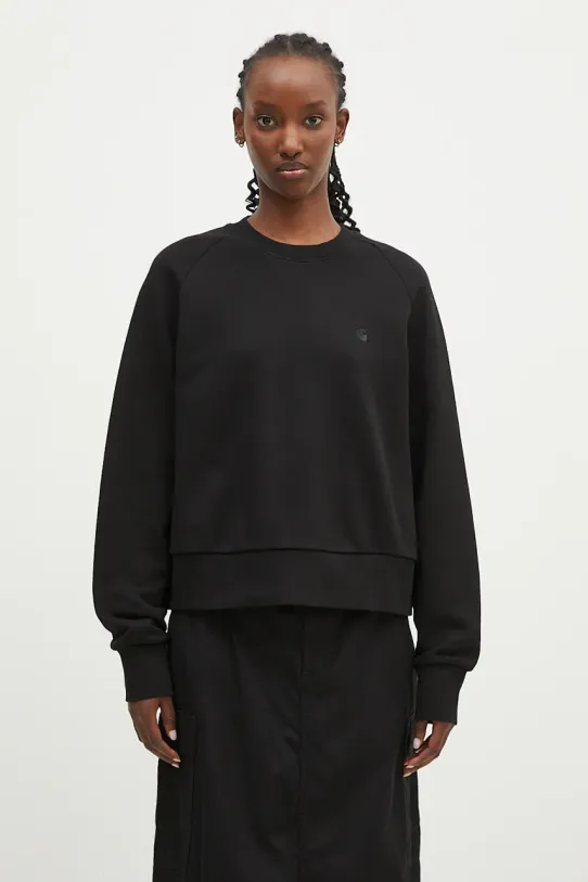 Carhartt WIP felpa in cotone Colburn Sweat semplice nero I034307.89XX