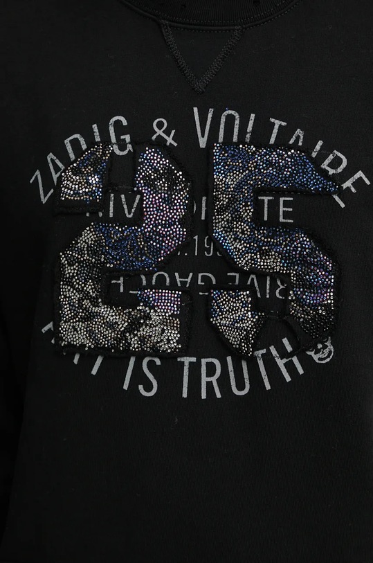 ZADIG&VOLTAIRE felpa in cotone JWSS00593 nero