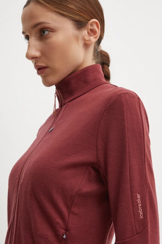 Одежда Спортивная кофта Icebreaker Merino 260 Quantum IBBA56XQ08D1 бордо