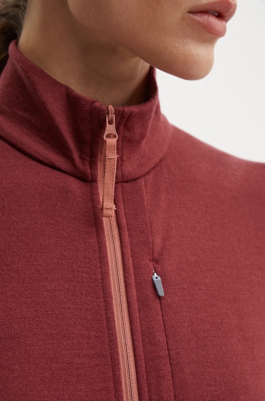 Sportovní mikina Icebreaker Merino 260 Quantum burgundské IBBA56XQ08D1
