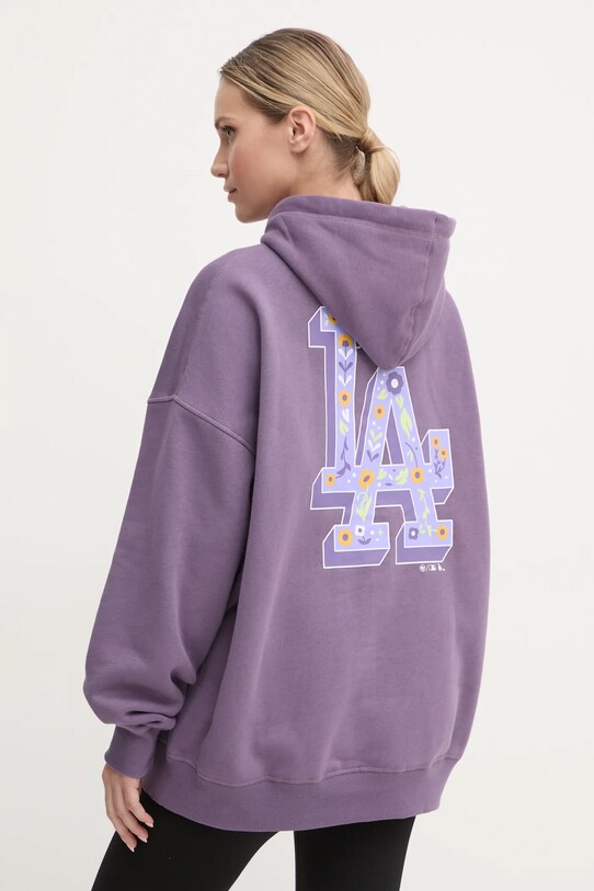 Одяг Кофта 47 brand MLB Los Angeles Dodgers BB012PMUQVI636514II фіолетовий