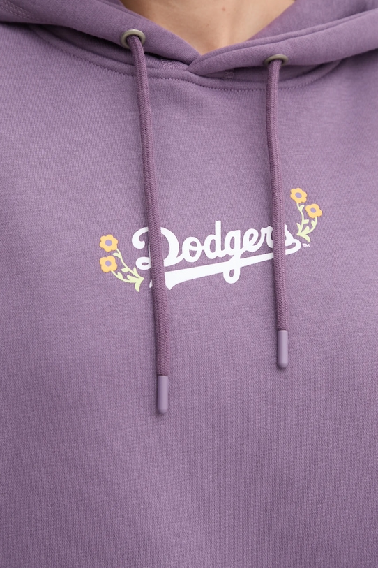 47 brand bluza MLB Los Angeles Dodgers BB012PMUQVI636514II fioletowy
