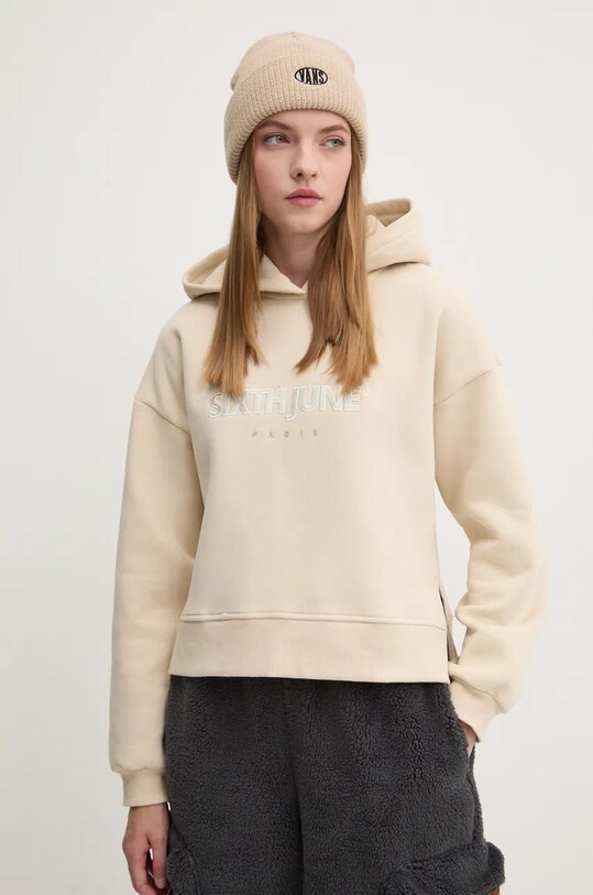 Pulover Sixth June S kapuco bež 34074