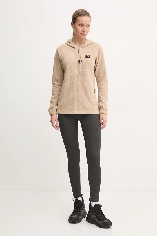 Спортен суичър Haglöfs Malung Pile 606959 бежов AW24