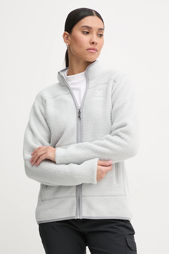 Haglöfs bluza sportowa Mossa Pile bez kaptura szary 606538