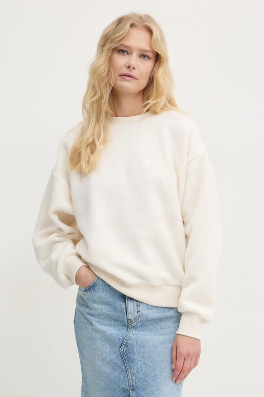Volcom bluza polarowa bez kaptura beżowy B4632403