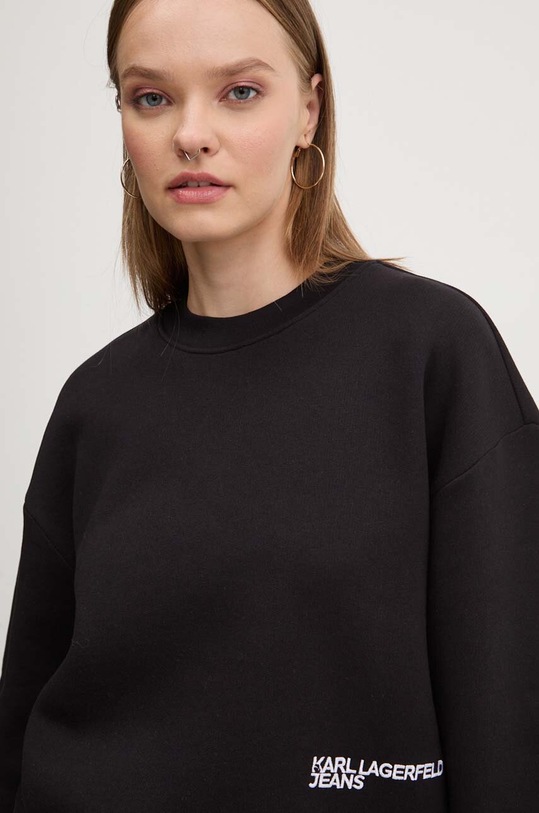 Bavlněná mikina Karl Lagerfeld Jeans černá 246J1800