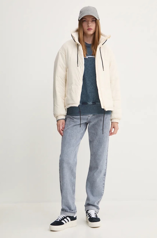 Karl Lagerfeld Jeans bluza bawełniana 246J1801 niebieski AW24