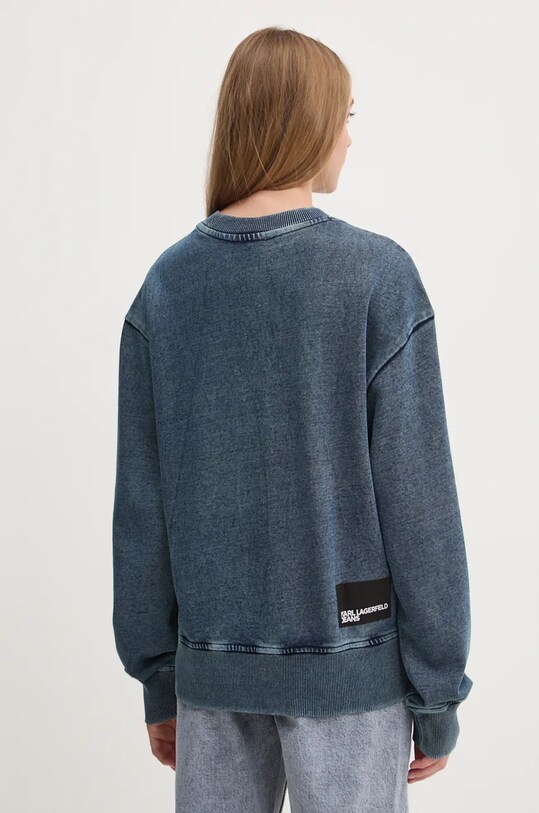 Одяг Бавовняна кофта Karl Lagerfeld Jeans 246J1801 блакитний