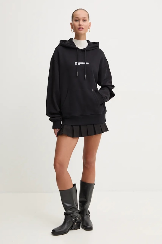 Кофта Karl Lagerfeld Jeans 246J1802 чёрный AW24