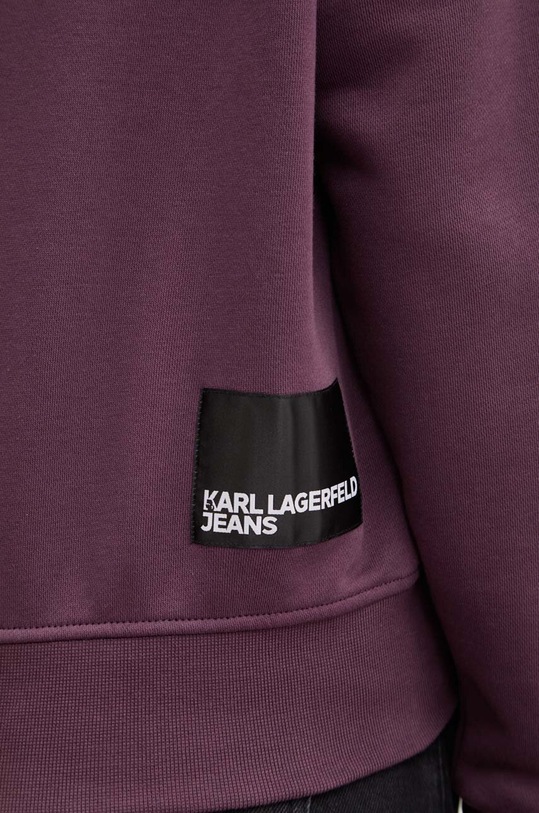 Mikina Karl Lagerfeld Jeans 246J1807 fialová