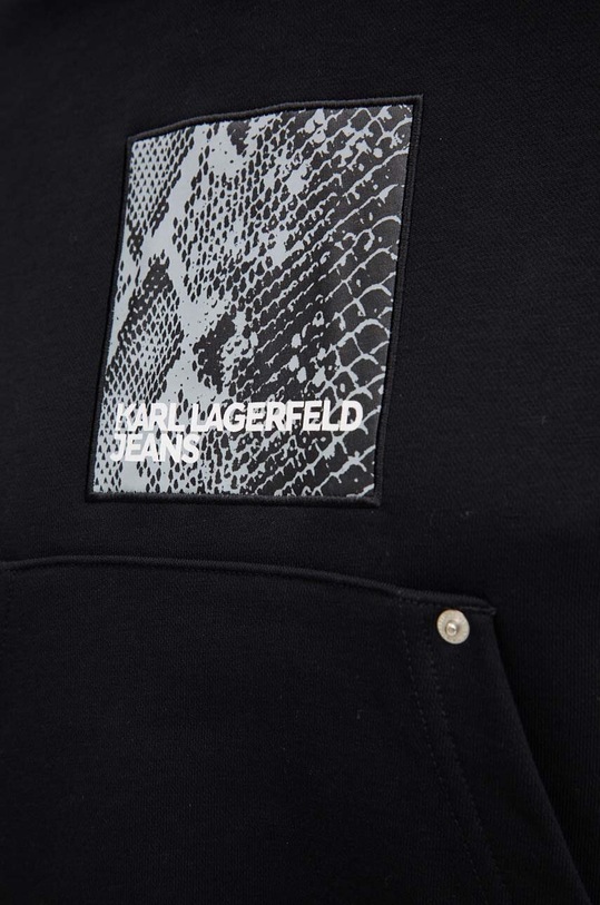 Μπλούζα Karl Lagerfeld Jeans 246J1808 μαύρο