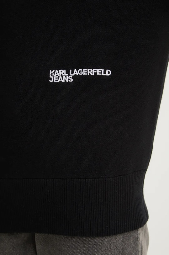 Karl Lagerfeld Jeans pulover de bumbac 246J2000 negru