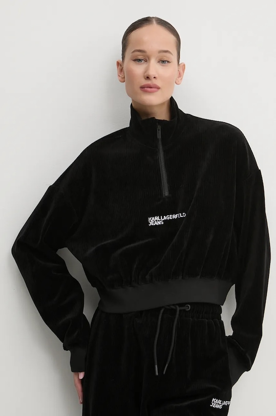 Суичър Karl Lagerfeld Jeans черен 246J1806