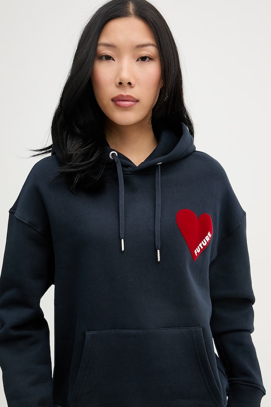 From Future суичър дамски от памук тъмносин WSW01120