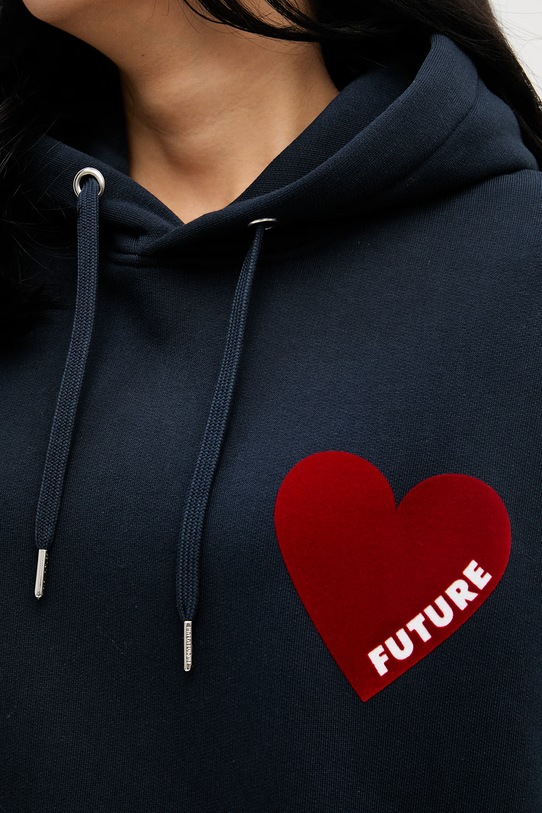 From Future суичър дамски от памук WSW01120 тъмносин