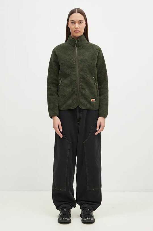 Fjallraven bluza polarowa Vardag Pile Fleece W F84789.662 zielony