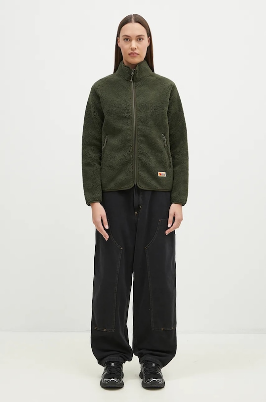 Fleecová mikina Fjallraven Vardag Pile Fleece W F84789.662 zelená